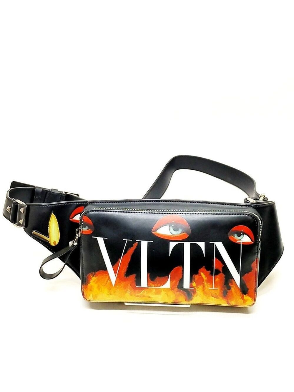 Valentino Garavani Waist Pouch Black PVC 450-060225